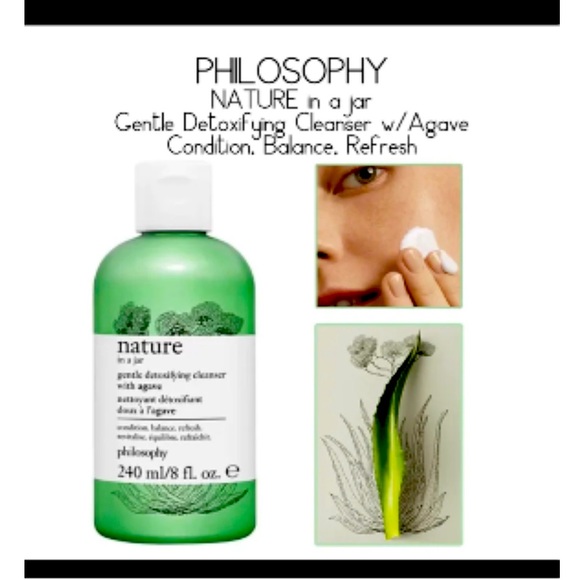 philosophy nature in a jar detoxifying cleanser w/agave, 8fl.oz., new & sealed - Picture 2 of 2